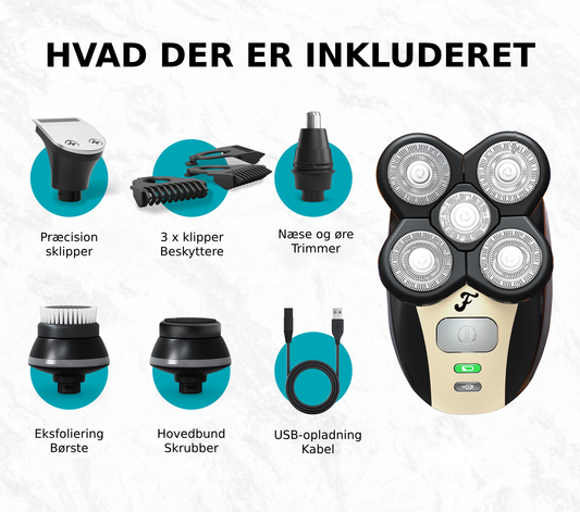 SkalleGlatt-Må Have Barbermaskine Til Skaldede Fyre