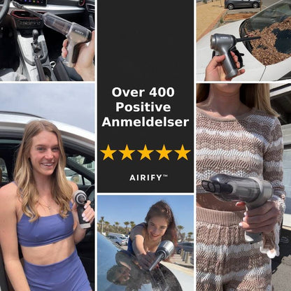 Airify Pro - Bærbar luftblæser/bilsuger