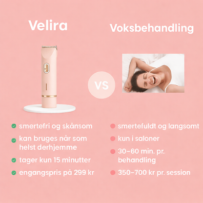 Velira™ 2-i-1 Intimtrimmer til Bikiniområdet – Blid, Præcis og Smertefri